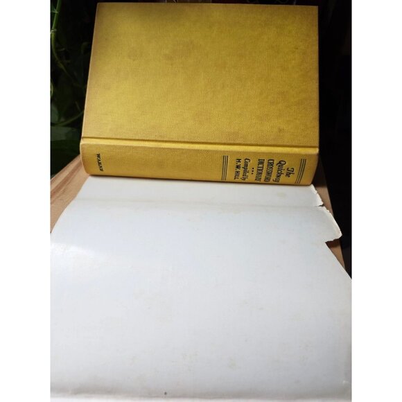 1974 Quickway Crossword Dictionary by H.W. Hill Vintage Hardcover w/ Dust Jacket - Picture 8 of 15